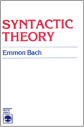 Syntactic Theory (9780819122582) by Bach, Emmon W.