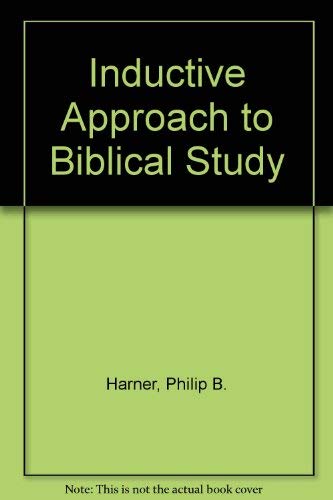 Beispielbild fr An Inductive Approach to Biblical Study zum Verkauf von Wonder Book