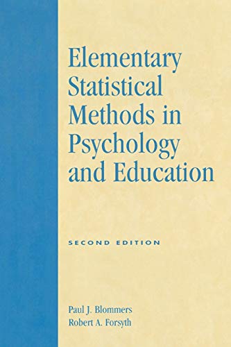 9780819126849: Elementary Statistical Methods in Psychology and Education, Second Edition