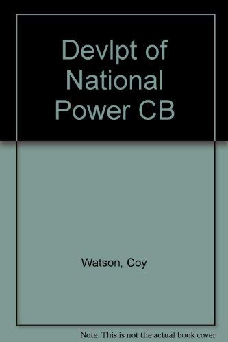 9780819128560: Devlpt of National Power CB