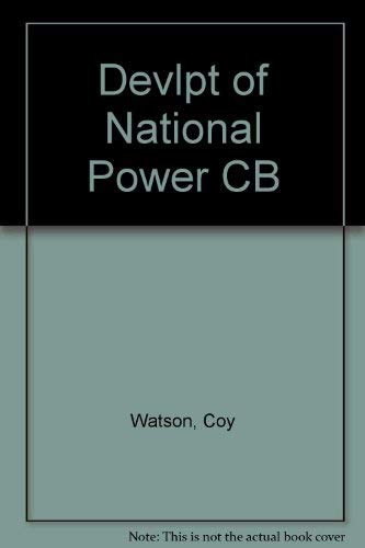 Imagen de archivo de The Development of National Power: The United States 1900-1919 a la venta por Book House in Dinkytown, IOBA