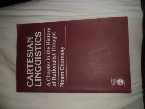9780819130921: Cartesian Linguistics: A Chapter in the History of Rationalist Thought