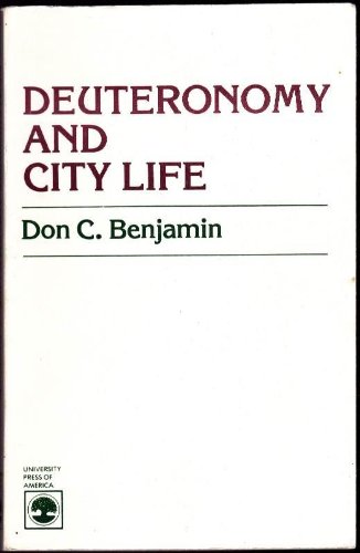 Deuteronomy and City Life.