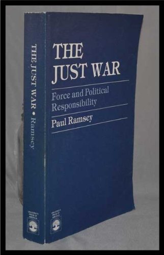 The Just War (9780819133571) by Paul Ramsey