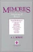 Memories of Men and Women American & British (9780819135834) by Rowse, A. L.