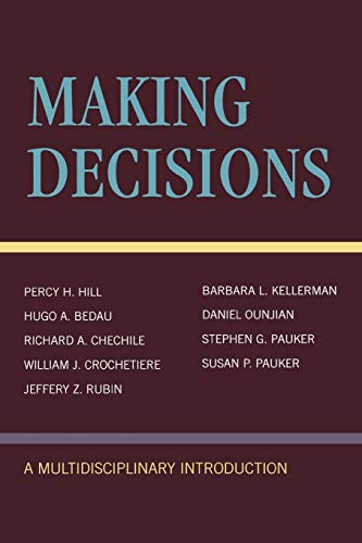 Beispielbild fr Making Decisions : A Multidisciplinary Introduction zum Verkauf von Better World Books
