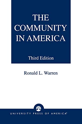 Imagen de archivo de The Community in America a la venta por Revaluation Books