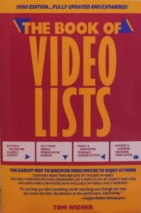 Beispielbild fr Book of Video Lists zum Verkauf von Half Price Books Inc.