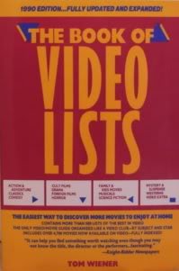 Book of Video Lists (9780819174574) by Wiener, Tom