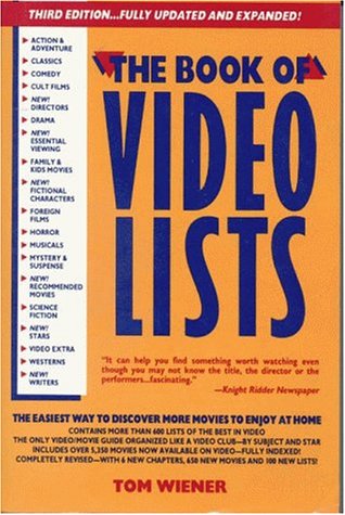 Beispielbild fr Book of Video Lists 1991 zum Verkauf von ThriftBooks-Atlanta