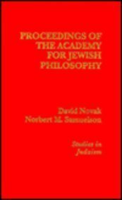 Stock image for Proceedings of the Academy for Jewish Philosophy; studies in Judaism for sale by Hammer Mountain Book Halls, ABAA