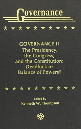 Governance II (9780819181329) by Thompson, Kenneth W.