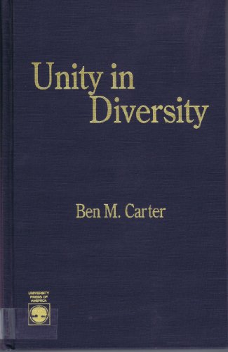 Stock image for Unity in Diversity for sale by HPB-Red