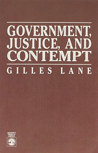 Government, Justice, and Contempt.