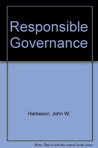 Responsible Governance (9780819192936) by Harbeson, John W.; Smith, David G.; Hopkins, Raymond F.