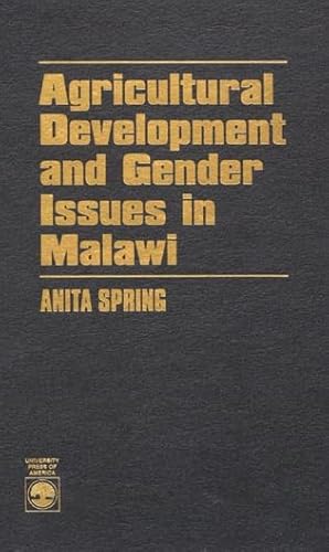 Beispielbild fr Agricultural Development and Gender Issues in Malawi zum Verkauf von Textbooks_Source