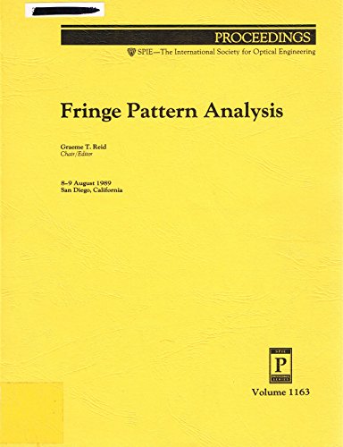 9780819401991: Fringe Pattern Analysis: 8-9 August 1989 San Diego, California