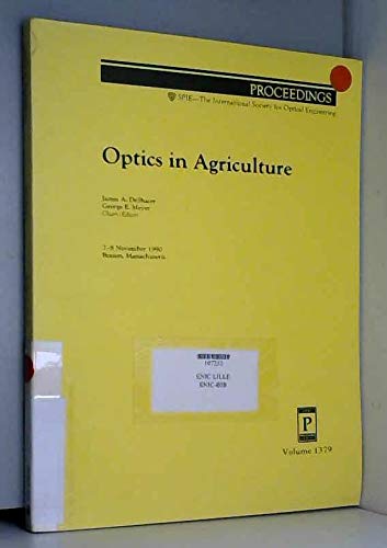 Stock image for Optics in Agriculture (Proceedings of Spie) for sale by ThriftBooks-Atlanta