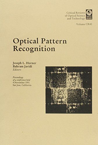 Stock image for Optical Pattern Recognition: Proceedings (Critical Reviews of Optical Science & Technology) for sale by HPB-Red