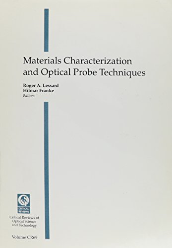 Imagen de archivo de Materials Characterization and Optical Probe Techniques. Critical Reviews of Optical Science and Technology, Volume CR 69 a la venta por Zubal-Books, Since 1961