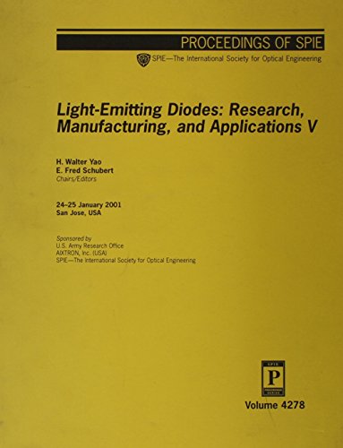 9780819439567: Light Emitting Diodes Research Manufacturing and Application