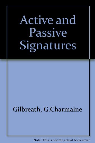 9780819481511: Active and Passive Signatures