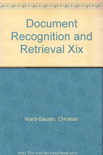 9780819489449: Document Recognition and Retrieval XIX