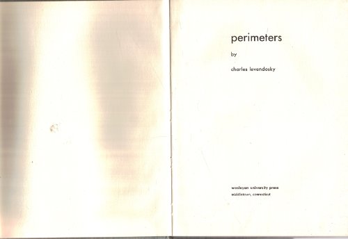 Stock image for Perimeters for sale by Alphaville Books, Inc.