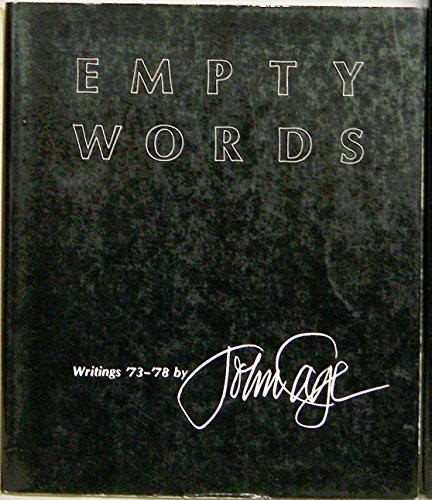 Imagen de archivo de Empty Words: Writings '73-'78 a la venta por SecondSale