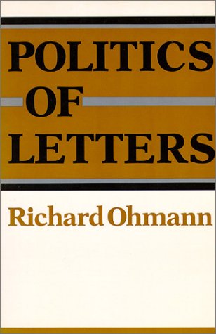 Imagen de archivo de Politics of Letters a la venta por Wonder Book