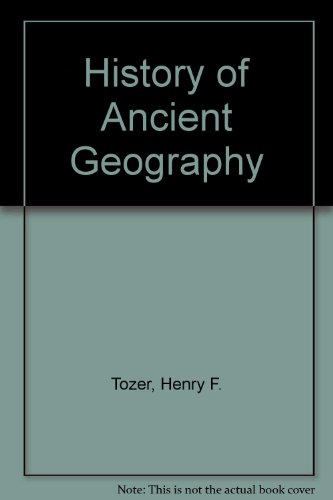 Imagen de archivo de History of Ancient Geography a la venta por Zubal-Books, Since 1961