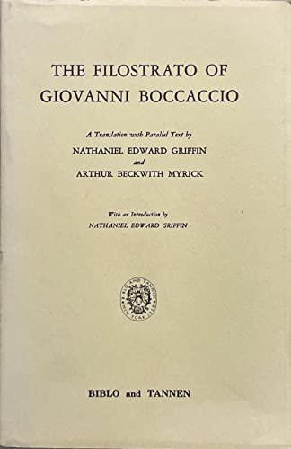 9780819601872: "The Filistrato" of Giovanni Boccaccio