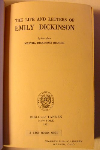 9780819602763: The Life and Letters of Emily Dickinson