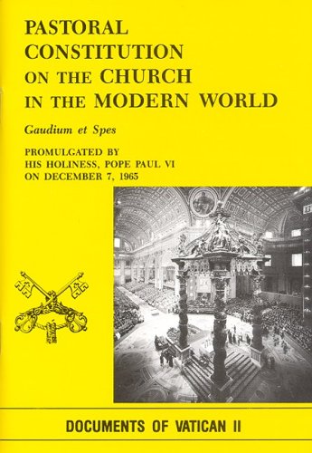 Beispielbild fr Pastoral Constitution on the Church in the Modern World: Gaudium Et Spes zum Verkauf von More Than Words