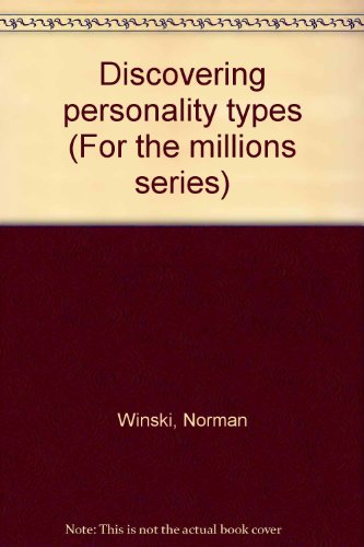 Imagen de archivo de Discovering personality types (For the millions series) a la venta por HPB-Red