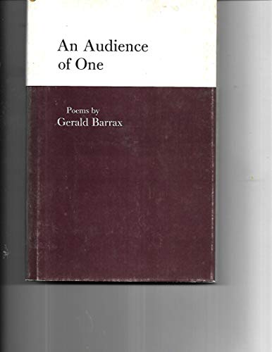 9780820305004: Audience of One: Poems