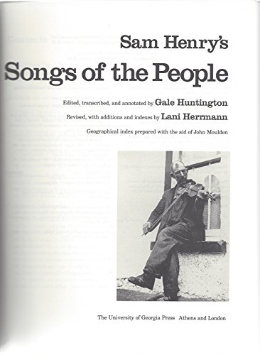Stock image for Sam Henry's "Songs of the People" for sale by Avenue Victor Hugo Books