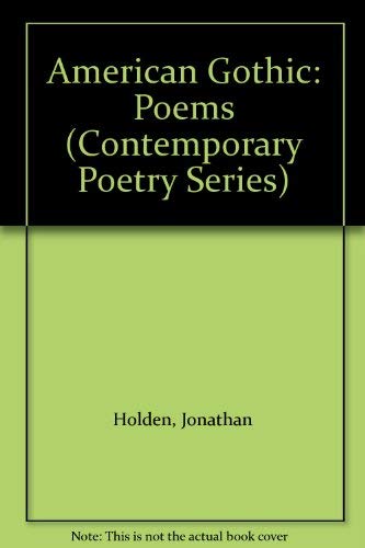 9780820314099: American Gothic: Poems