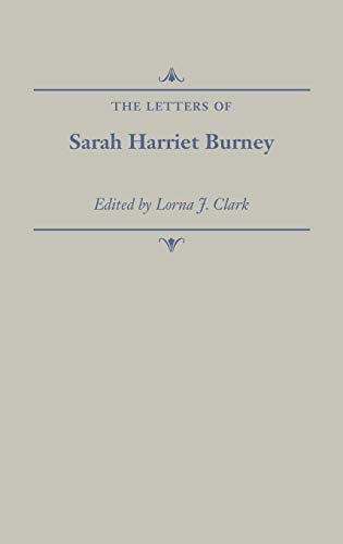 Stock image for The Letters of Sarah Harriet Burney for sale by Better World Books Ltd