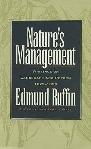 9780820328379: Nature's Management: Writings on Landscape and Reform 1822-1859