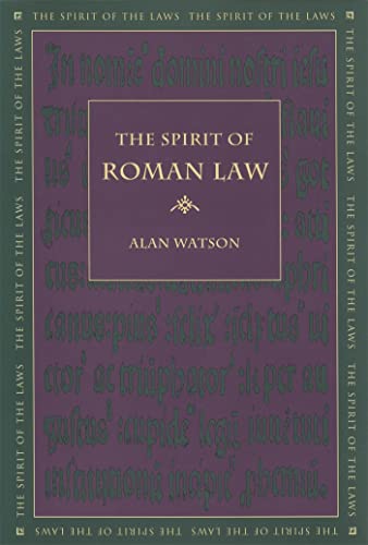 9780820330617: The Spirit of Roman Law