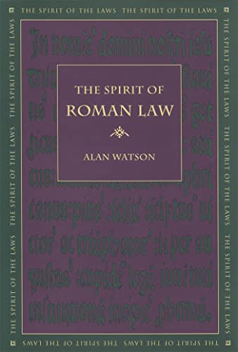 9780820330617: The Spirit of Roman Law (The Spirit of the Laws Ser.)