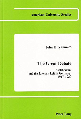 Imagen de archivo de The Great Debate : Bolshevism and the Literary Left in Germany, 1917-1930 a la venta por Better World Books