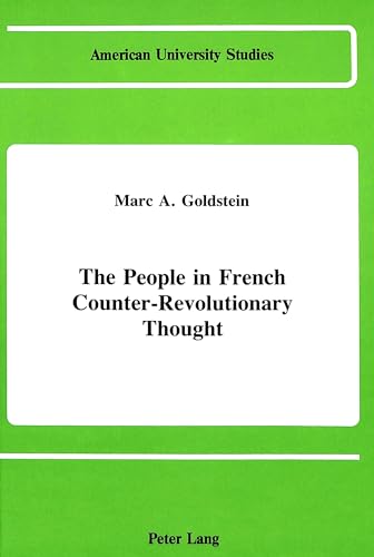 The People in French Counter-Revolutionary Thought.