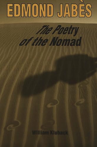 Stock image for Edmond Jabes, The Poetry of the Nomad for sale by Better World Books