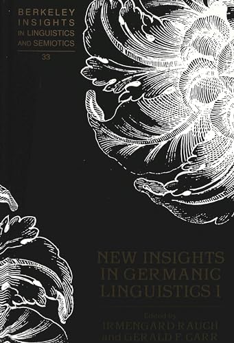 Beispielbild fr New Insights in Germanic Linguistics I. zum Verkauf von Plurabelle Books Ltd