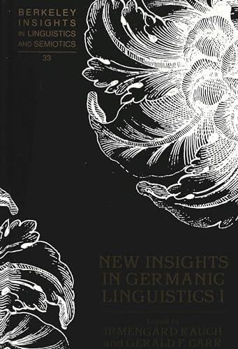 Imagen de archivo de New Insights in Germanic Linguistics I a la venta por suffolkbooks