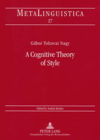9780820453613: A Cognitive Theory of Style