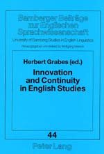 Beispielbild fr Innovation and Continuity in English Studies: A Critical Jubilee zum Verkauf von Book Dispensary