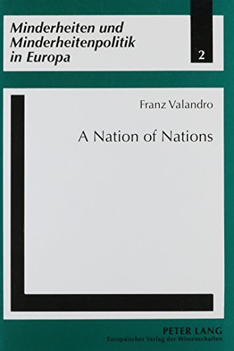 9780820460079: A Nation of Nations: Nationalities' Policies in Spain: 2 (Minderheiten Und Minderheitenpolitik in Europa, Bd. 2)